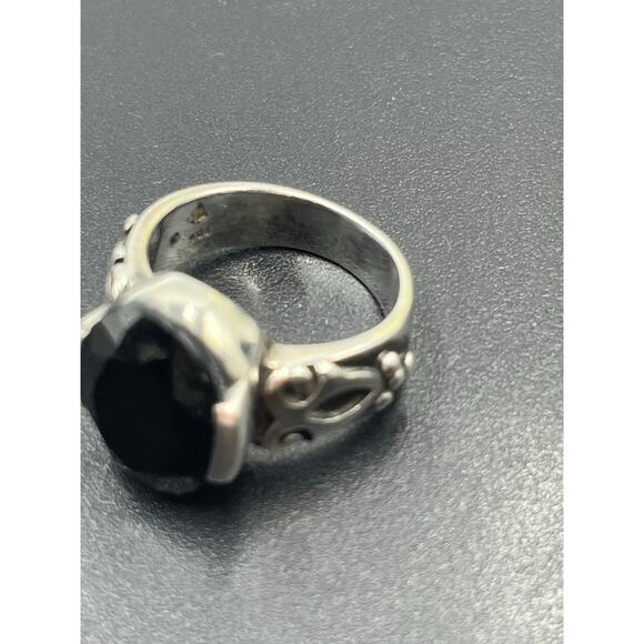 Silpada 925 Sterling Silver Black Chalcedony Ring Sz 8.5, 10.13 grams #R1410 - Picture 8 of 8